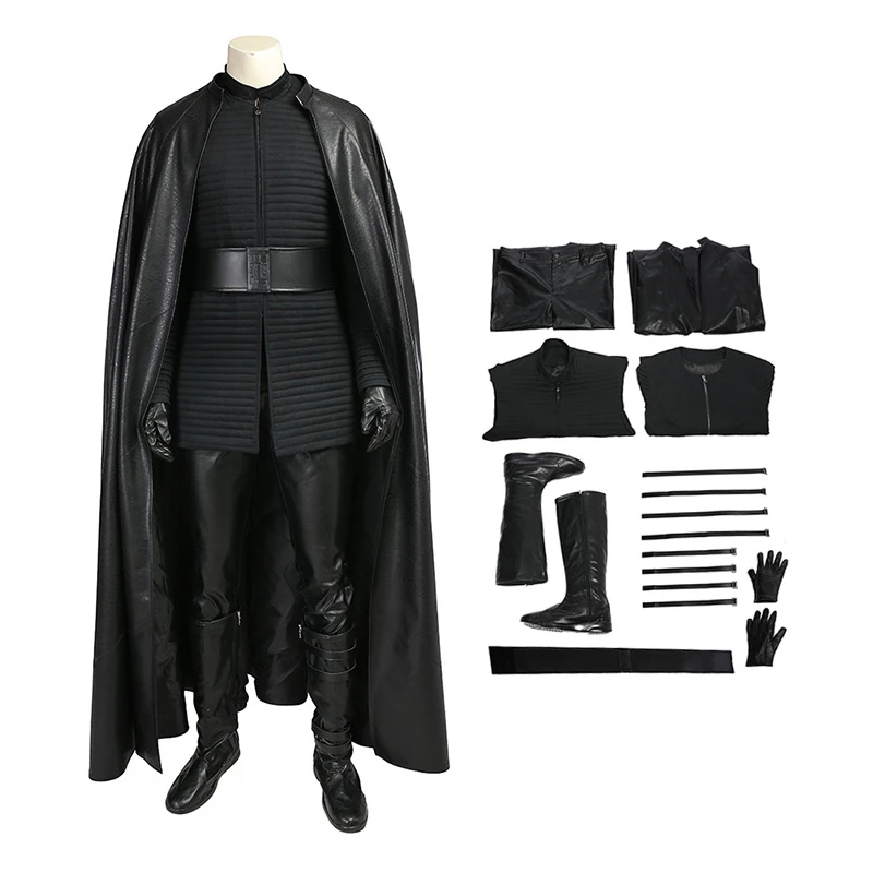 Star Wars 8 The Last Jedi Kylo Ren Costume Cosplay Deluxe Version Suit 1 Star Wars 8 The Last Jedi Kylo Ren Costume Cosplay Deluxe Version Suit