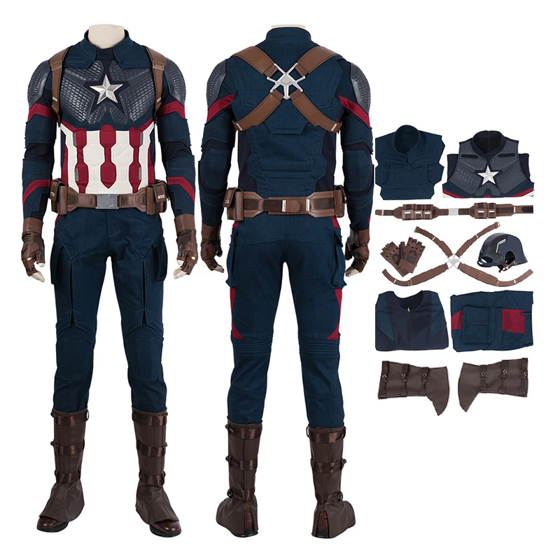 Captain America Cosplay Costumes Avengers Endgame Steve Rogers Costume 1 Captain America Cosplay Costumes Avengers Endgame Steve Rogers Costume