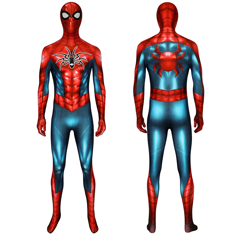 Spiderman Jumpsuit Spider Man PS4 Armour MK IV Zentai Cosplay Costume Suit 1 Spiderman Jumpsuit Spider Man PS4 Armour MK IV Zentai Cosplay Costume Suit