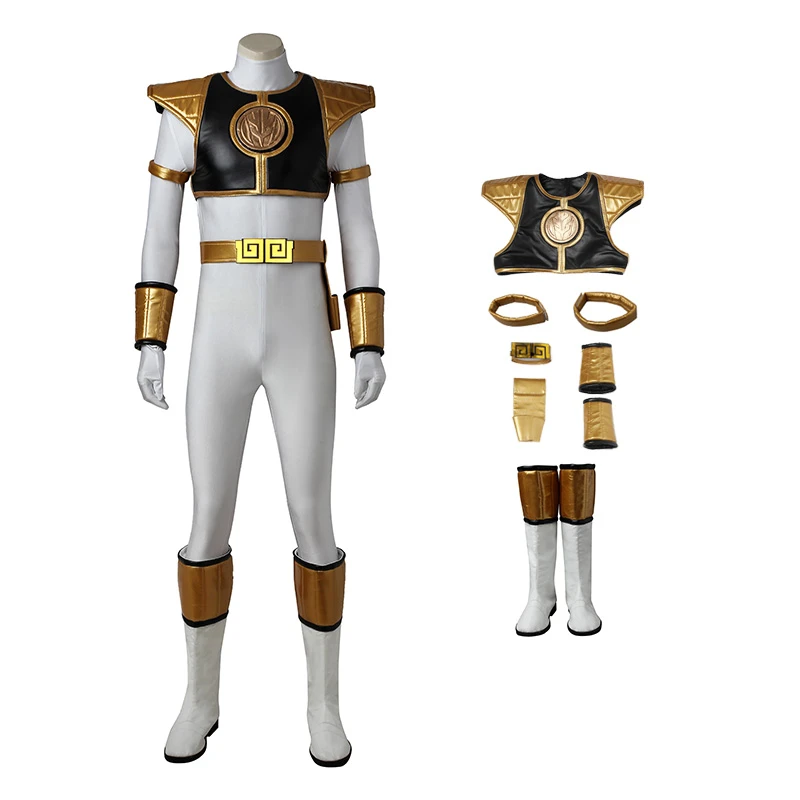 Tommy Oliver Costume White Mighty Morphin' Power Rangers Cosplay Costumes 1 Tommy Oliver Costume White Mighty Morphin' Power Rangers Cosplay Costumes