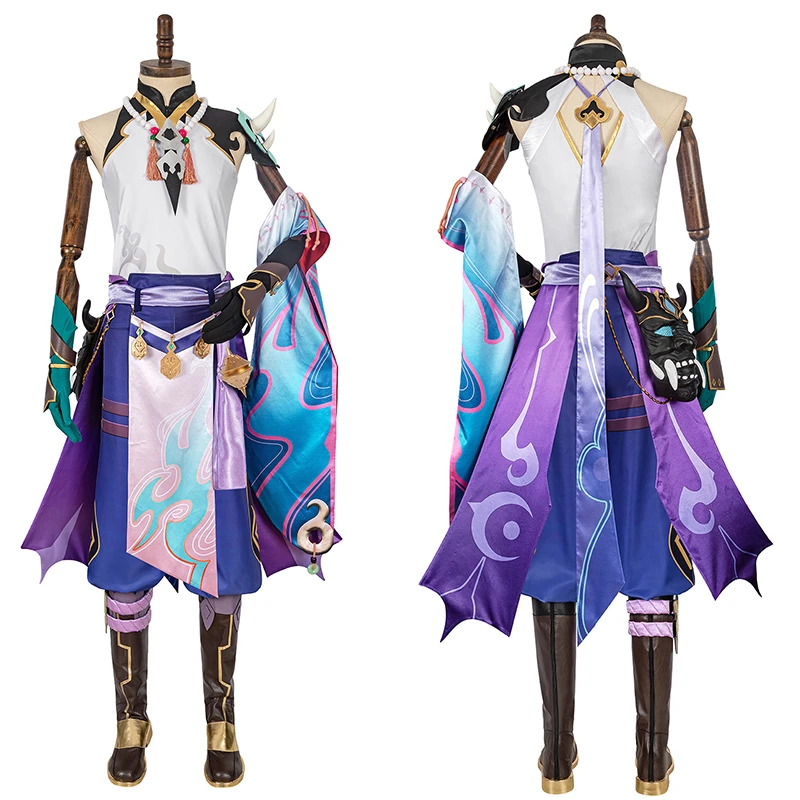 Genshin Impact Xiao Cosplay Costume 1 Genshin Impact Xiao Cosplay Costume