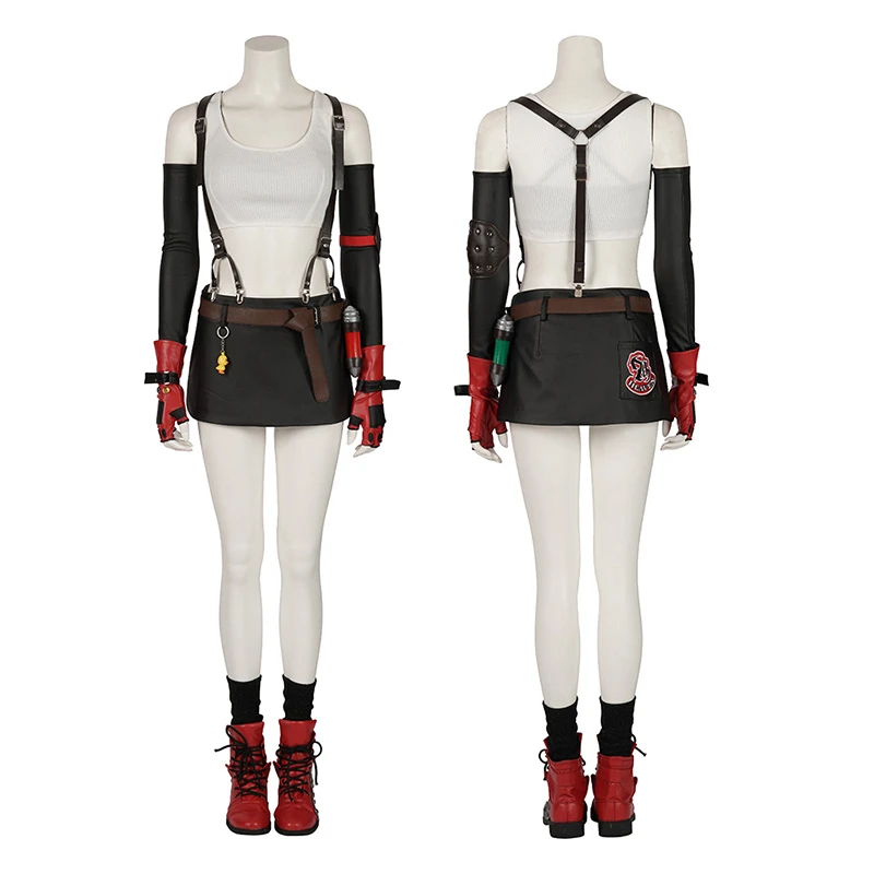 Tifa Costume Final Fantasy VII Remake Cosplay Costume 1 Tifa Costume Final Fantasy VII Remake Cosplay Costume