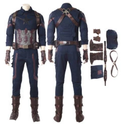 Captain America Costumes Avengers Infinity War Steve Rogers Cosplay Costume