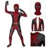 Kids Deadpool Cosplay Costume Deadpool Jumpsuit Full Set
