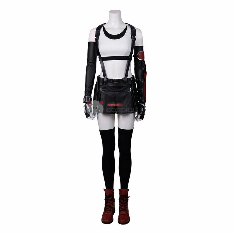 Tifa Costume Final Fantasy VII Remake Cosplay Costume Full Set 2 Tifa Costume Final Fantasy VII Remake Cosplay Costume Full Set - Image 2