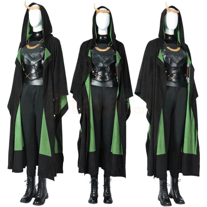 Lady Loki Costume 2021 Female Loki Sylvie Lushton Cosplay Suit Top Level 3 Lady Loki Costume 2021 Female Loki Sylvie Lushton Cosplay Suit Top Level - Image 3