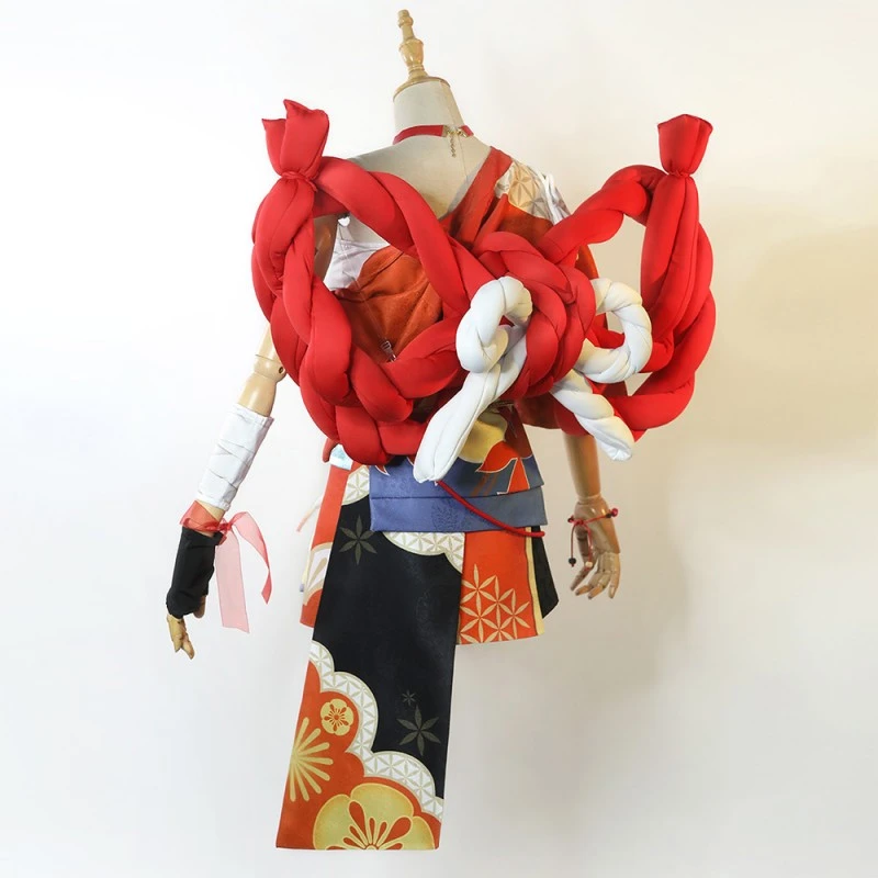 Genshin Impact Yoimiya Cosplay Costume Deluxe Version Full Set 3 Genshin Impact Yoimiya Cosplay Costume Deluxe Version Full Set - Image 3
