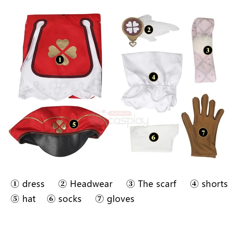 Genshin Impact Cosplay Suits Klee Cosplay Costumes 17 Genshin Impact Cosplay Suits Klee Cosplay Costumes - Image 17