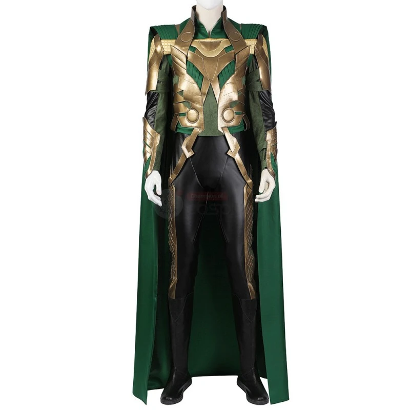 Loki Costume Movie Thor 1 Cosplay Suits 2 Loki Costume Movie Thor 1 Cosplay Suits - Image 2