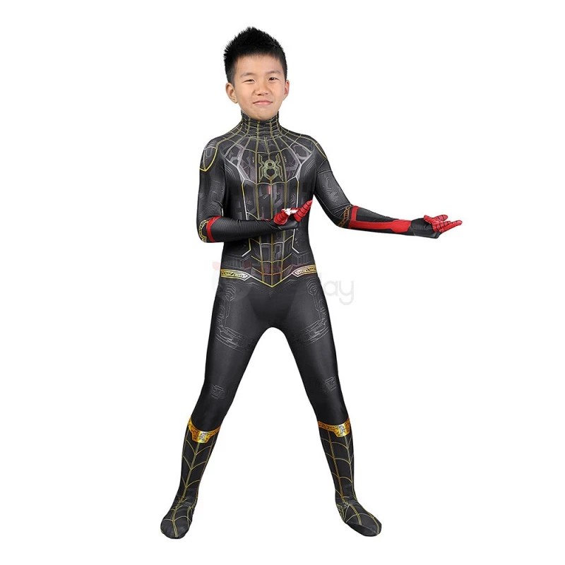 Spider-Man 3 No Way Home Peter Parker Cosplay Costume For Kids 4 Spider-Man 3 No Way Home Peter Parker Cosplay Costume For Kids - Image 4