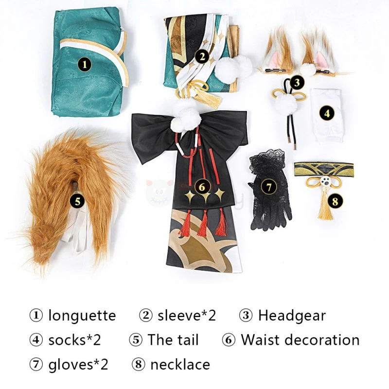 Genshin Impact Gorou Women Status Cosplay Costumes 19 Genshin Impact Gorou Women Status Cosplay Costumes - Image 19