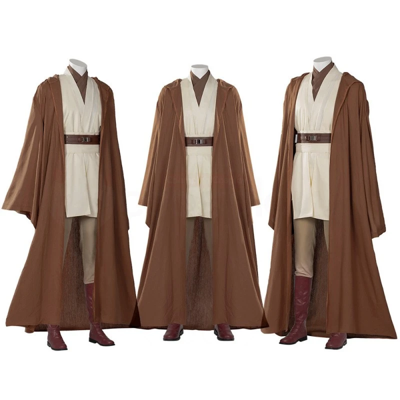 Star Wars Obi Wan Kenobi Jedi Cosplay Costume 2 Star Wars Obi Wan Kenobi Jedi Cosplay Costume - Image 2