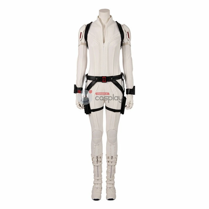 Black Widow White Costumes Natasha Romanoff Cosplay Costumes 2 Black Widow White Costumes Natasha Romanoff Cosplay Costumes - Image 2