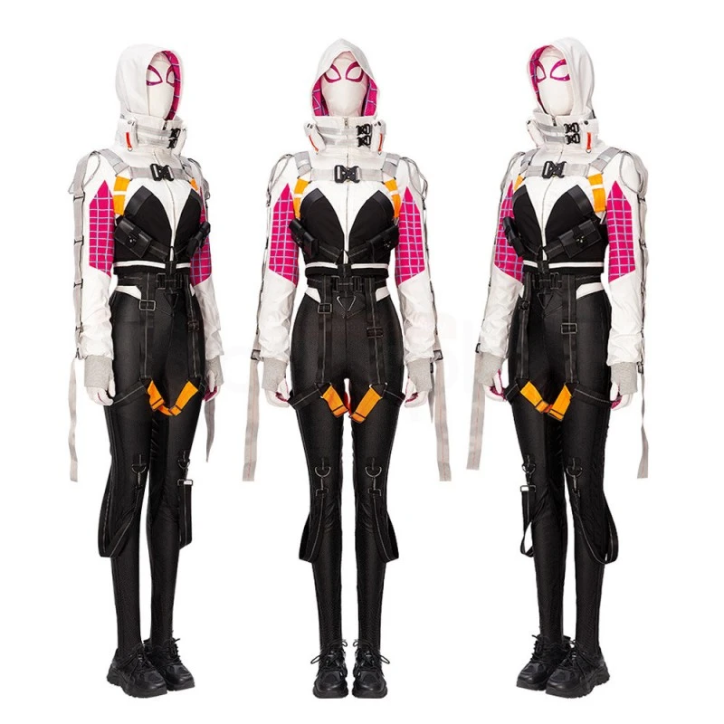 Spider Gwen Stacy Cosplay Costume Spiderman Across The Spider-Verse Women Suit Top Level 2 Spider Gwen Stacy Cosplay Costume Spiderman Across The Spider-Verse Women Suit Top Level - Image 2
