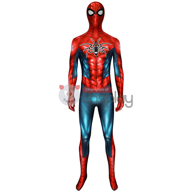 Spiderman Jumpsuit Spider Man PS4 Armour MK IV Zentai Cosplay Costume Suit 2 Spiderman Jumpsuit Spider Man PS4 Armour MK IV Zentai Cosplay Costume Suit - Image 2