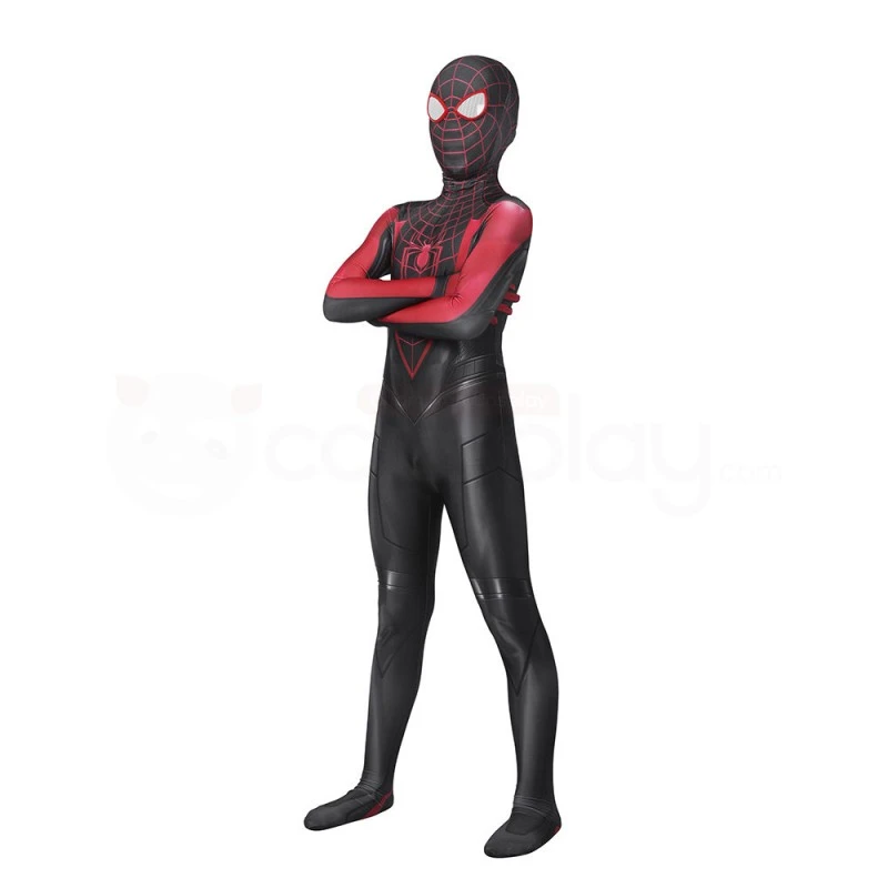 Kids Spiderman Cosplay Suit Spider-Man 2 PS5 Cosplay Miles Morales Costumes 2 Kids Spiderman Cosplay Suit Spider-Man 2 PS5 Cosplay Miles Morales Costumes - Image 2