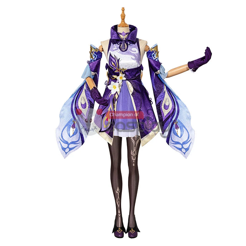 Genshin Impact Cosplay Suit Keqing Costume 5 Genshin Impact Cosplay Suit Keqing Costume - Image 5
