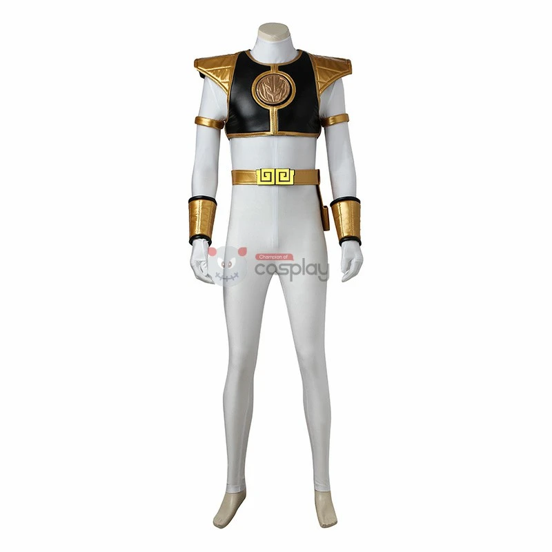 Tommy Oliver Costume White Mighty Morphin' Power Rangers Cosplay Costumes 2 Tommy Oliver Costume White Mighty Morphin' Power Rangers Cosplay Costumes - Image 2