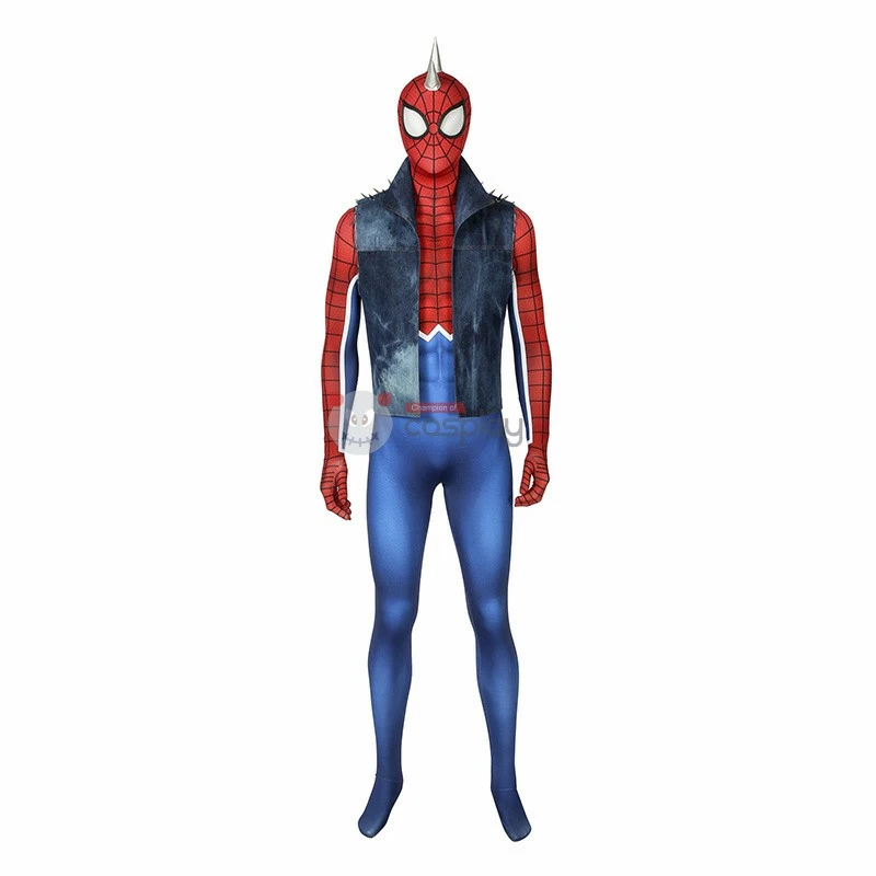 Spider-Punk Costumes Spider-Man PS4 Spider-Punk Cosplay Costumes 2 Spider-Punk Costumes Spider-Man PS4 Spider-Punk Cosplay Costumes - Image 2