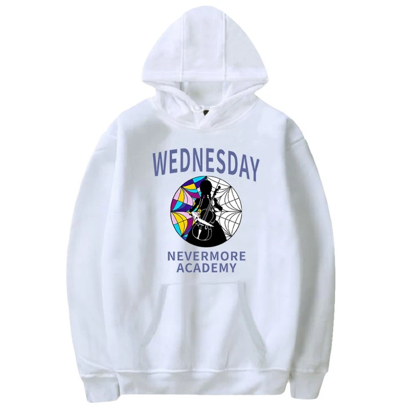 Wednesday The Addams Family Print Hoodies Fashion Unisex 3 Wednesday The Addams Family Print Hoodies Fashion Unisex - Image 3