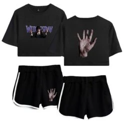 Wednesday Crop Top T-shirt The Addams Family Shorts