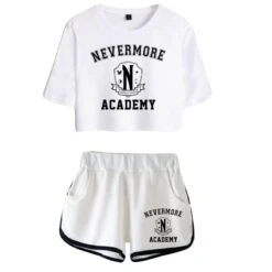 Wednesday Addams Crop Top The Addams Family T-shirt Shorts -Cosplay Clothing Store 1 800x800 389