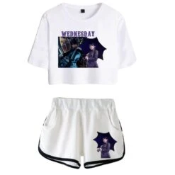 Wednesday Addams T-shirt The Addams Family Womens Shorts -Cosplay Clothing Store 1 800x800 390