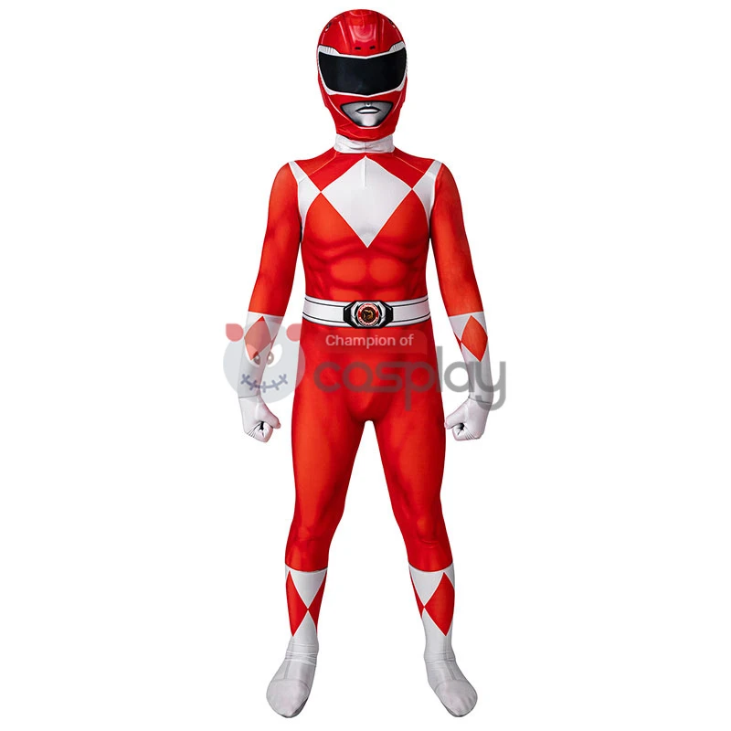 Ready To Ship For Kids Red Ranger Cosplay Costume 1 Ready To Ship For Kids Red Ranger Cosplay Costume