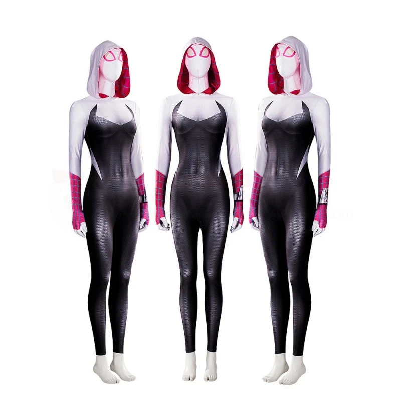 Gwen Stacy Costume Spider-Man Across The Spider-Verse Cosplay Jumpsuit 2 Gwen Stacy Costume Spider-Man Across The Spider-Verse Cosplay Jumpsuit - Image 2