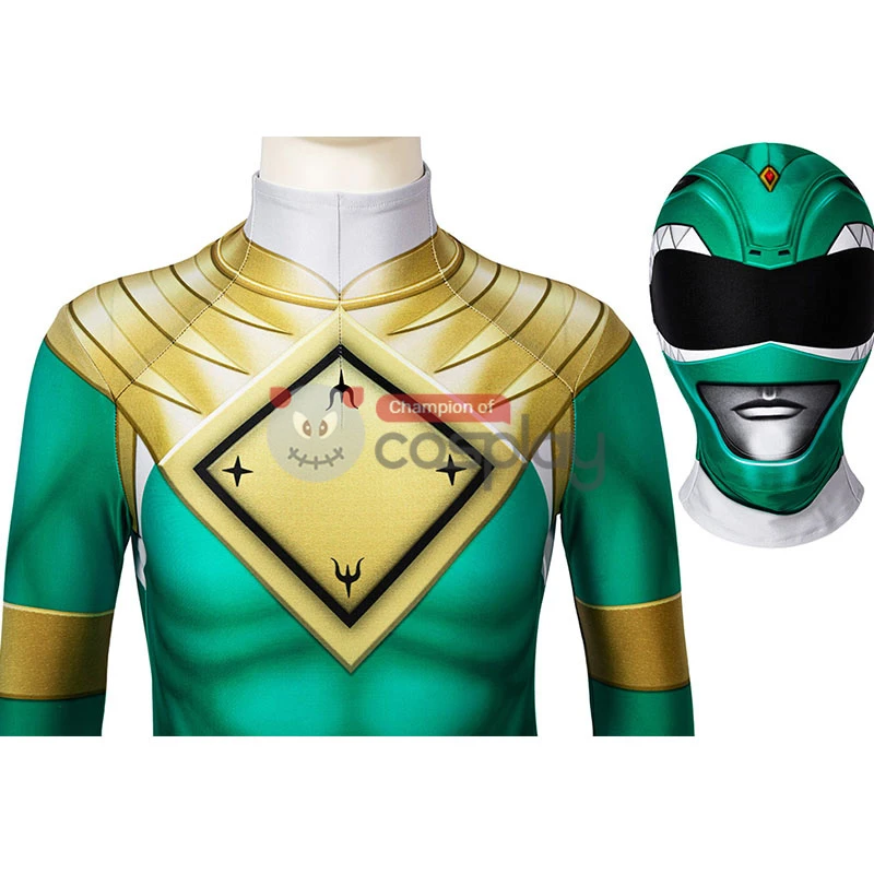 Ready To Ship For Kids Green Ranger Cosplay Costume 9 Ready To Ship For Kids Green Ranger Cosplay Costume - Image 9