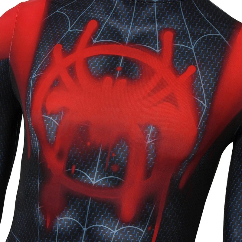Spider-Man Into The Spider-Verse Cosplay Jumpsuits Miles Morales Suit 10 Spider-Man Into The Spider-Verse Cosplay Jumpsuits Miles Morales Suit - Image 10
