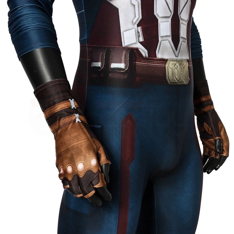 Captain America Jumpsuit Avengers Infinity War Steve Rogers Cosplay Costume 9 Captain America Jumpsuit Avengers Infinity War Steve Rogers Cosplay Costume - Image 9