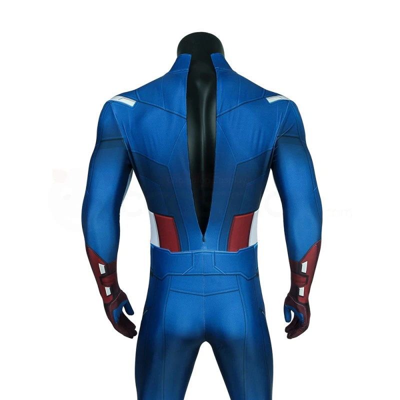 The Avengers Steve Rogers Bodysuit Captain America Cosplay Costume 10 The Avengers Steve Rogers Bodysuit Captain America Cosplay Costume - Image 10