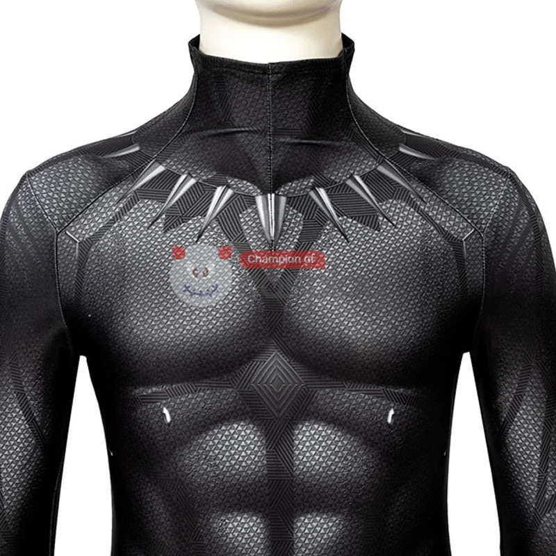 Black Panther Cosplay Costume T'Challa Jumpsuit For Kids 12 Black Panther Cosplay Costume T'Challa Jumpsuit For Kids - Image 12