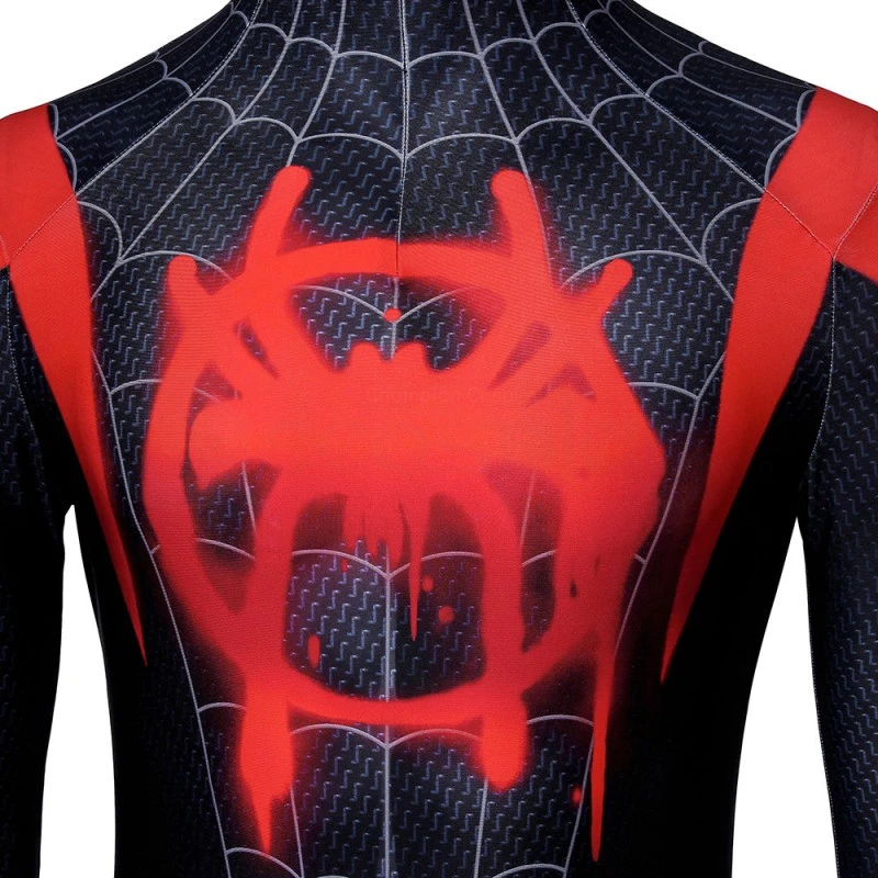 Miles Morales Bodysuit Spiderman Into The Spider-Verse Cosplay Costume 12 Miles Morales Bodysuit Spiderman Into The Spider-Verse Cosplay Costume - Image 12