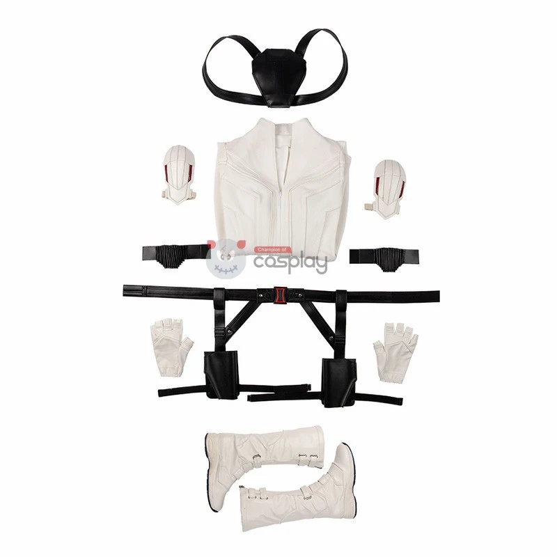 Black Widow White Costumes Natasha Romanoff Cosplay Costumes 13 Black Widow White Costumes Natasha Romanoff Cosplay Costumes - Image 13