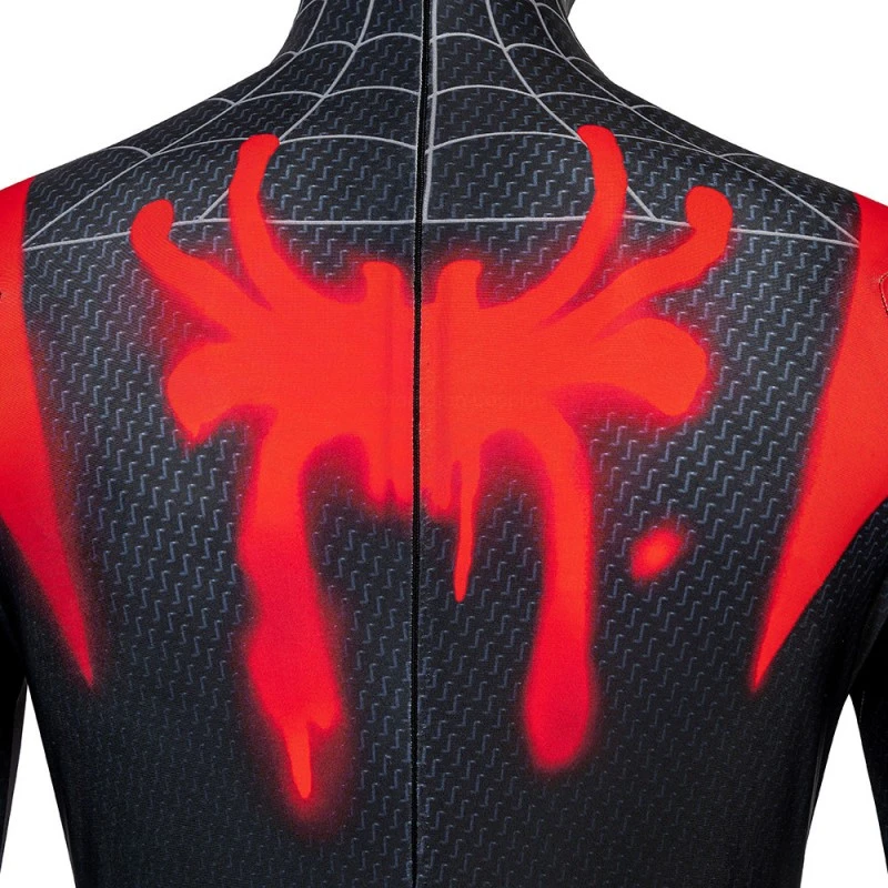 Spider-Man Into The Spider-Verse Cosplay Costume Miles Morales Jumpsuit 12 Spider-Man Into The Spider-Verse Cosplay Costume Miles Morales Jumpsuit - Image 12