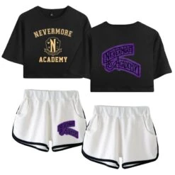 The Addams Family Wednesday T-shirt Nevermore Academy Shorts 26 The Addams Family Wednesday T-shirt Nevermore Academy Shorts -Cosplay Clothing Store 11 800x800 434