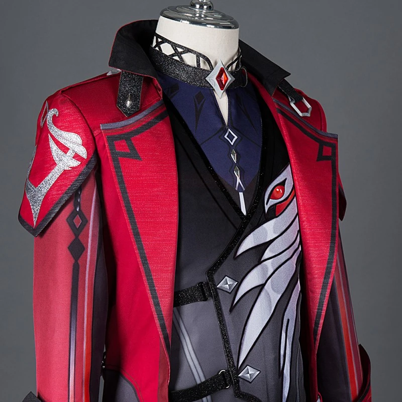 Genshin Impact Diluc Cosplay Costume Red Suit 12 Genshin Impact Diluc Cosplay Costume Red Suit - Image 12