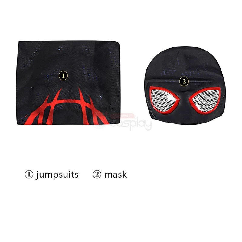 Kids Spider-Man: Across The Spider-Verse Cosplay Suit Miles Morales Costume 13 Kids Spider-Man: Across The Spider-Verse Cosplay Suit Miles Morales Costume - Image 13