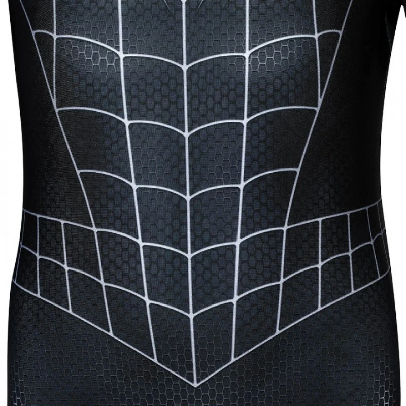 Spiderman 3 Eddie Brock Cosplay Costume Venom Jumpsuit For Kids 12 Spiderman 3 Eddie Brock Cosplay Costume Venom Jumpsuit For Kids - Image 12