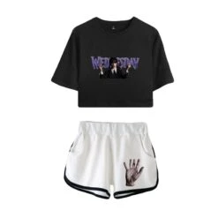 Wednesday Crop Top T-shirt The Addams Family Shorts -Cosplay Clothing Store 12 800x800 366