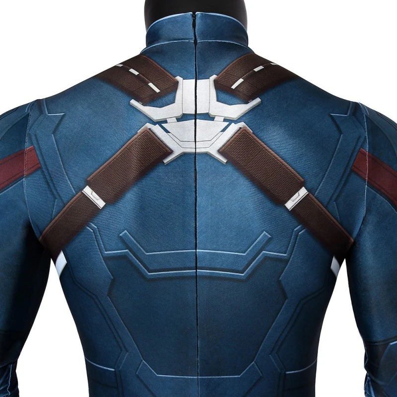 Captain America Jumpsuit Avengers Infinity War Steve Rogers Cosplay Costume 12 Captain America Jumpsuit Avengers Infinity War Steve Rogers Cosplay Costume - Image 12