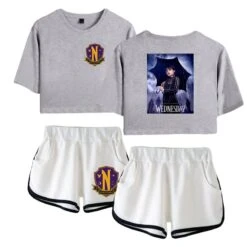 Wednesday Addams T-shirt Nevermore Academy Shorts -Cosplay Clothing Store 13 800x800 311