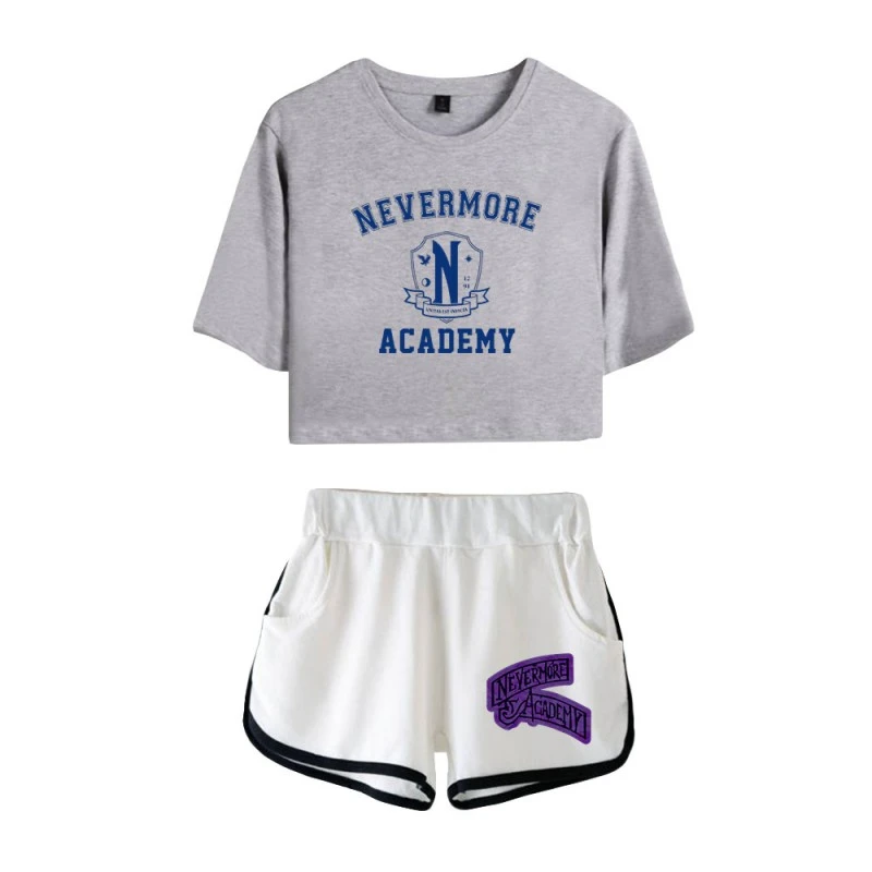 The Addams Family Wednesday T-shirt Nevermore Academy Shorts 14 The Addams Family Wednesday T-shirt Nevermore Academy Shorts - Image 14