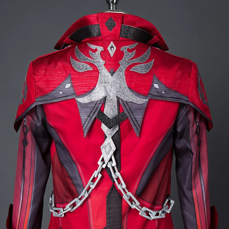 Genshin Impact Diluc Cosplay Costume Red Suit 15 Genshin Impact Diluc Cosplay Costume Red Suit - Image 15