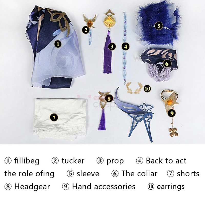 Genshin Impact Ningguang Orchid's Evening Gown Cosplay Costumes 15 Genshin Impact Ningguang Orchid's Evening Gown Cosplay Costumes - Image 15