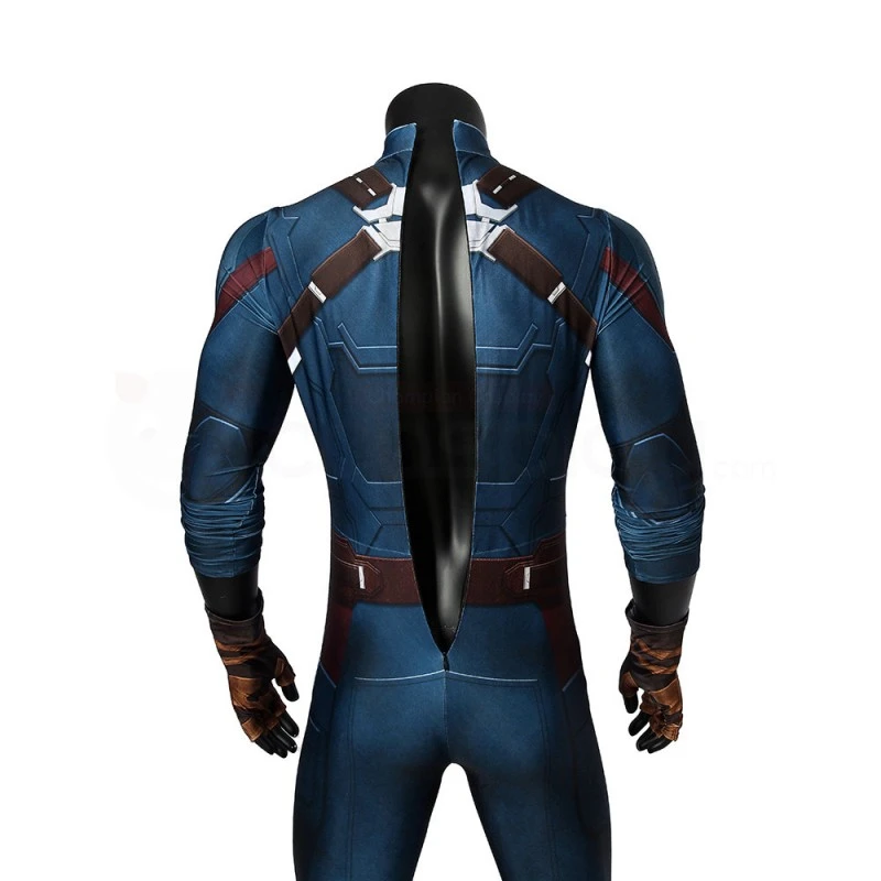 Captain America Jumpsuit Avengers Infinity War Steve Rogers Cosplay Costume 13 Captain America Jumpsuit Avengers Infinity War Steve Rogers Cosplay Costume - Image 13