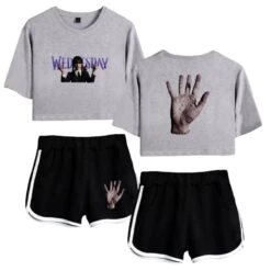 Wednesday Crop Top T-shirt The Addams Family Shorts -Cosplay Clothing Store 15 800x800 169