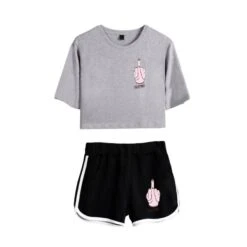 The Addams Family Crop Top T-shirt Wednesday Polyester Shorts 31 The Addams Family Crop Top T-shirt Wednesday Polyester Shorts -Cosplay Clothing Store 16 800x800 130